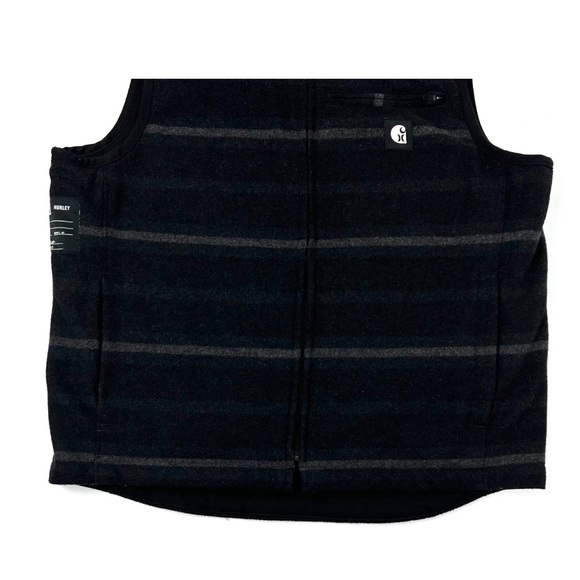 Men's Hurley x Carhartt Reversible 2 Sides Black Gilet Vest Logo Size M/L - Picture 6 of 13